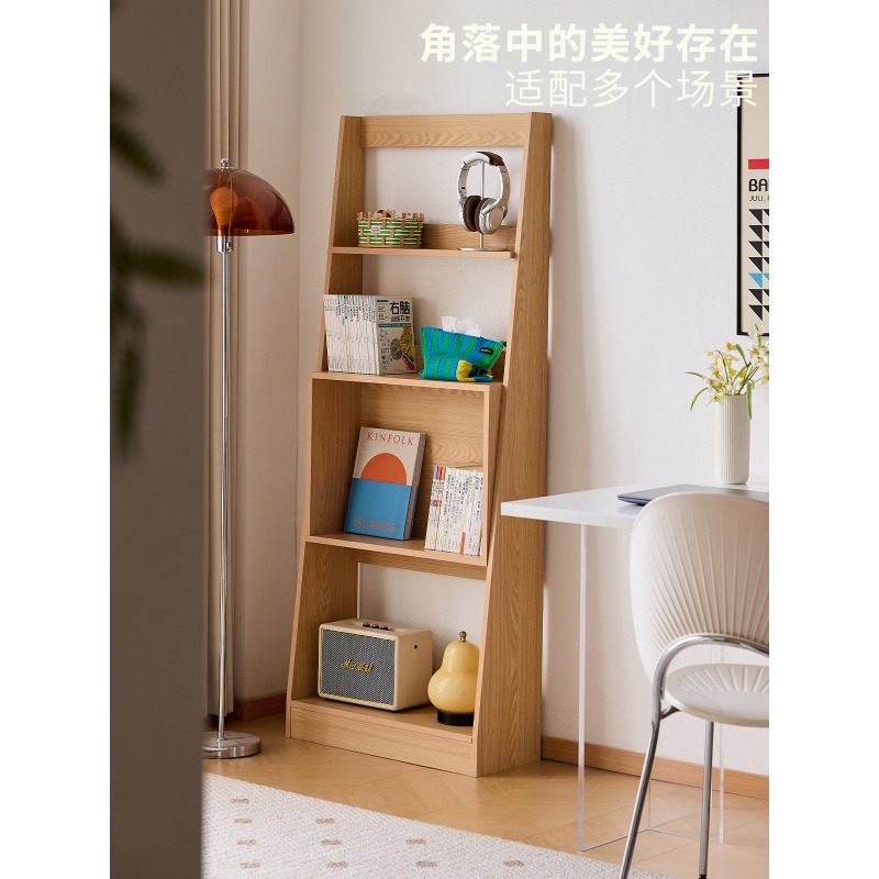 Japanese Lifestyle Book - レイジーライフ本棚 北欧和風小型本棚ディスプレイラック 子供絵本ラック リビングルームフロアラック 収納ラック