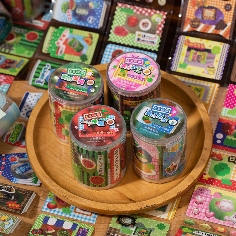 5x200cm かわいい和風日常生活テーマテープステッカー  - Japanese Daily Lifestyle のレビューと価格