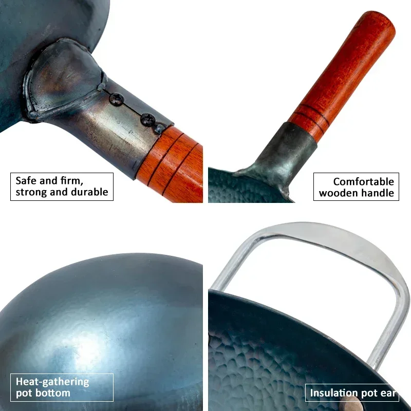 伝統的な手作りの鉄製中華鍋、本物のハンマーで鍛造された伝統的 - Cast Iron Tetsubin のレビューと価格