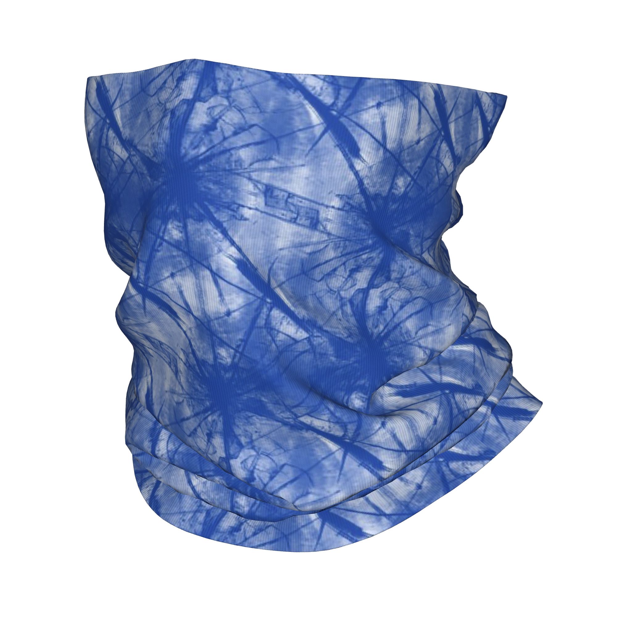 インディゴタイダイ染め模様バンダナネックカバープリントラップ - Shibori Tie Dye のレビューと価格