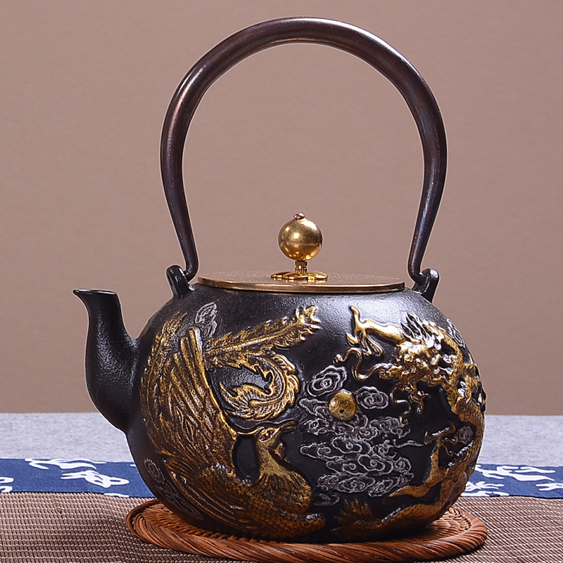 1.4 日本茶ポット 絶妙な梅と竹の塗装シリーズ 鋳鉄ケトル - Cast Iron Tetsubin のレビューと価格