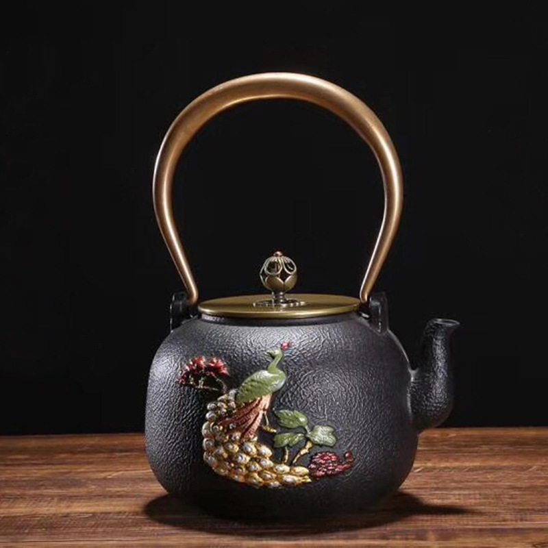 1.4 日本茶ポット 絶妙な梅と竹の塗装シリーズ 鋳鉄ケトル - Cast Iron Tetsubin のレビューと価格