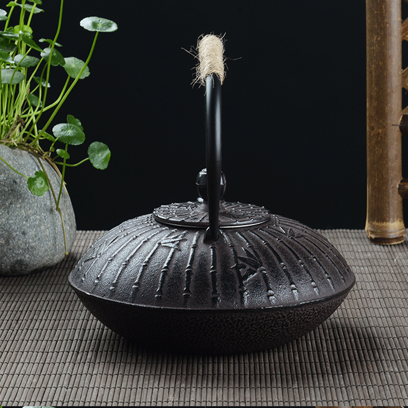 レトロ900ml鋳鉄製ティーポット 日本製鉄瓶 黒色金属製茶 - Cast Iron Tetsubin のレビューと価格