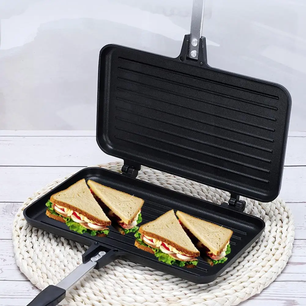 両面フライパンノンスティックサンドイッチメーカーワッフルパン - Cast Iron Tetsubin のレビューと価格