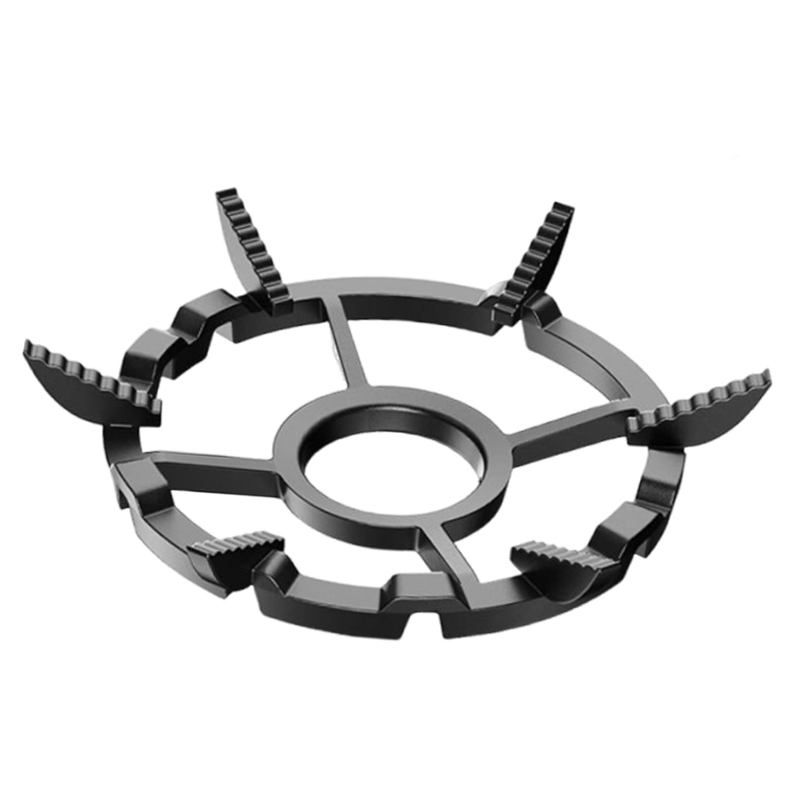鋳鉄製中華鍋サポートポットラック滑り止め頑丈簡単設置コンロス - Cast Iron Tetsubin のレビューと価格