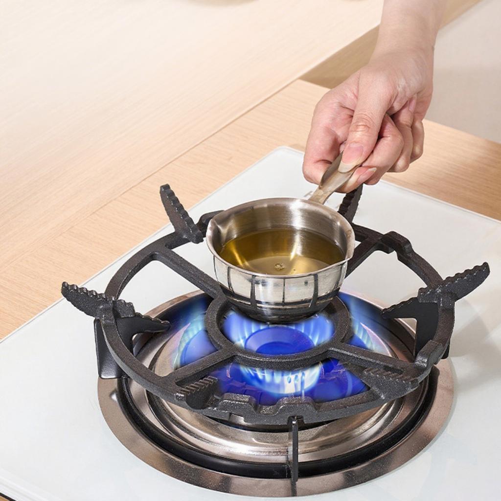 鋳鉄製中華鍋サポートポットラック滑り止め頑丈簡単設置コンロス - Cast Iron Tetsubin のレビューと価格