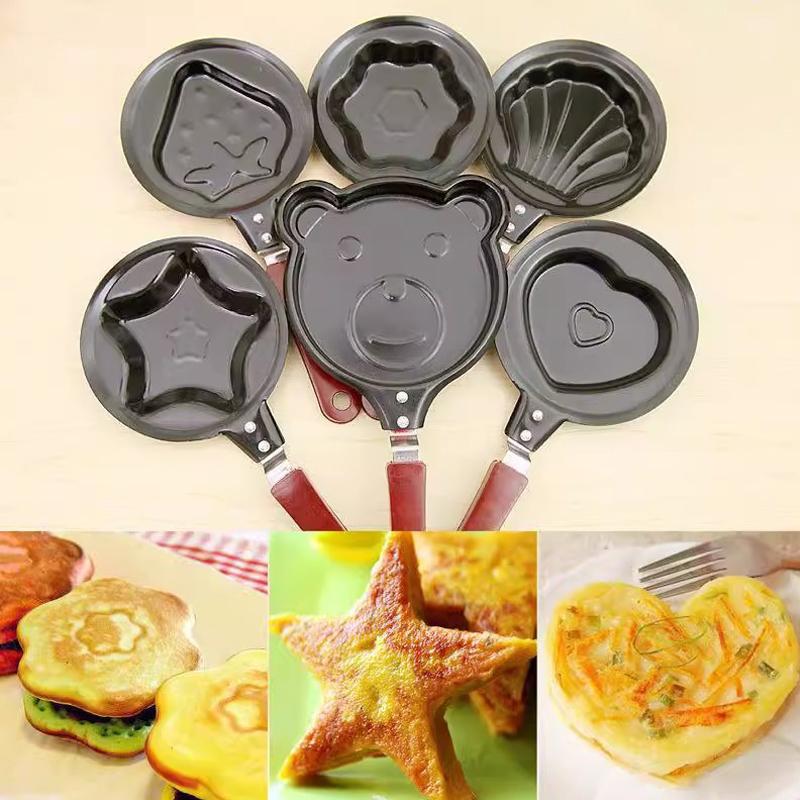 ミニエッグフライキッチン用品朝食ラブパンパンケーキパンハート - Cast Iron Tetsubin のレビューと価格