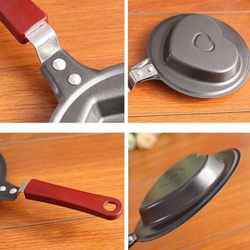ミニエッグフライキッチン用品朝食ラブパンパンケーキパンハート - Cast Iron Tetsubin のレビューと価格