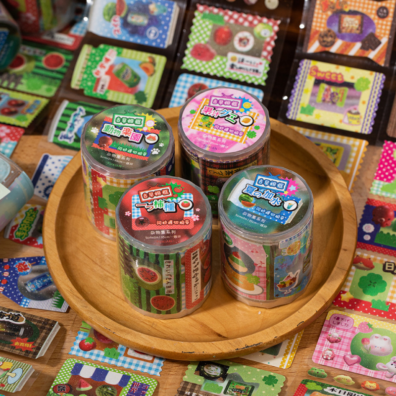 1ロールのかわいい和風日常生活テーマテープステッカー、愛らし - Japanese Lifestyle Routine のレビューと価格
