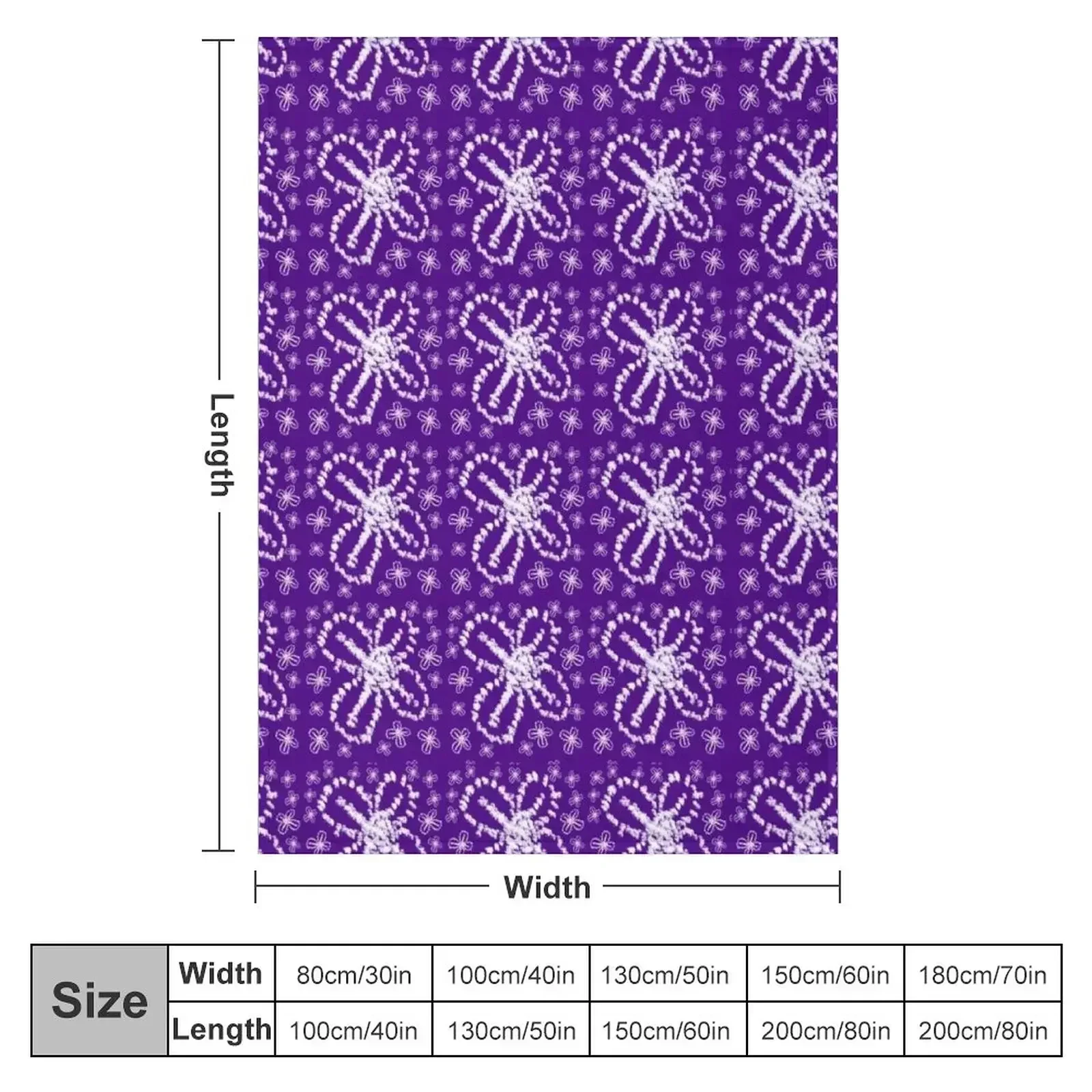 モダンなインディゴタイダイ花柄のシボリ模様スローブランケット - Shibori Tie Dye のレビューと価格