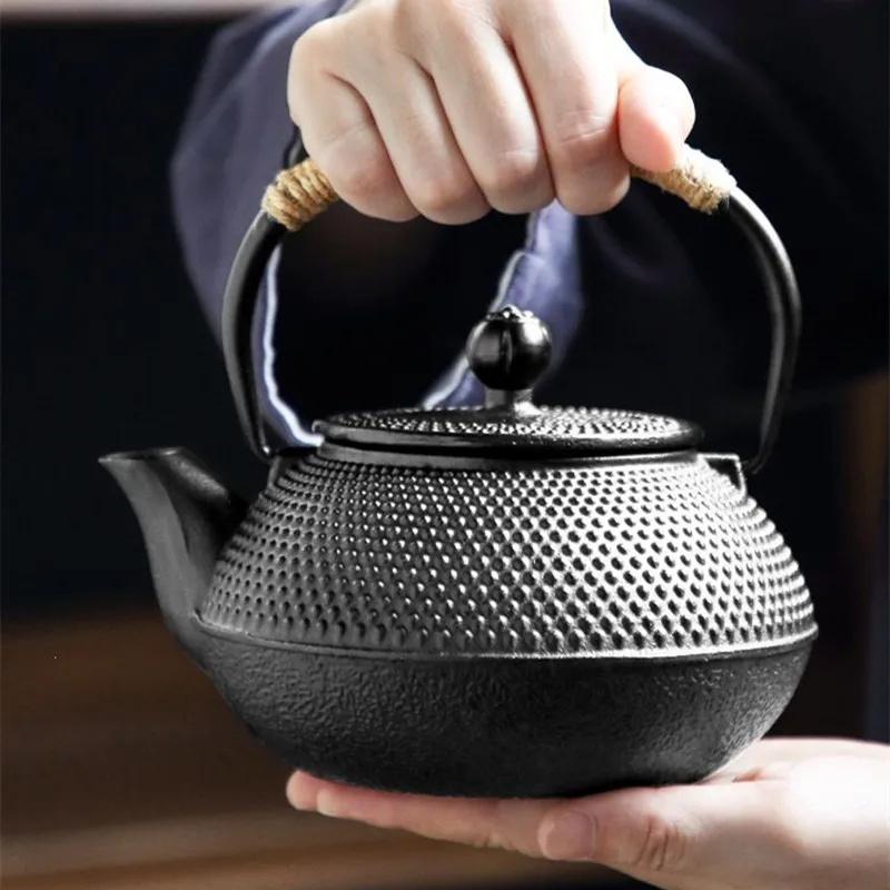 鋳鉄製ティーポット、湯沸かしケトル、健康的な無塗装、家庭用茶 - Cast Iron Tetsubin のレビューと価格