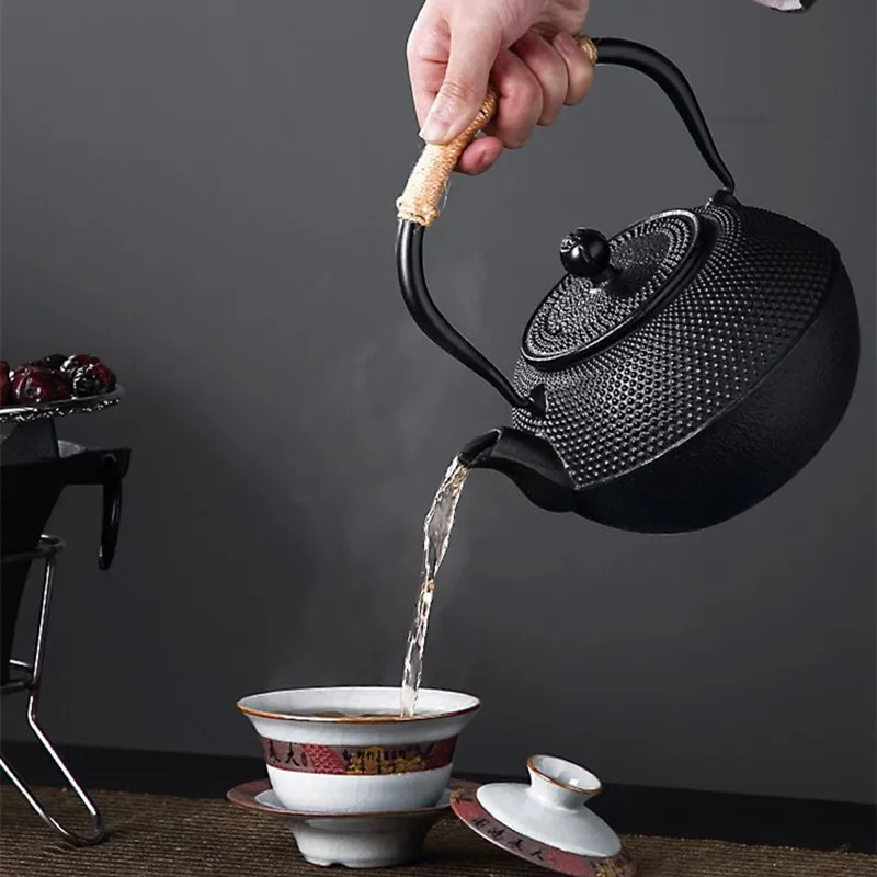 鋳鉄製ティーポット、湯沸かしケトル、健康的な無塗装、家庭用茶 - Cast Iron Tetsubin のレビューと価格