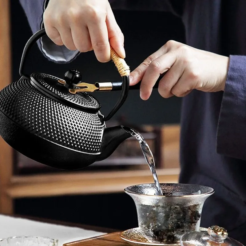 鋳鉄製ティーポット、湯沸かしケトル、健康的な無塗装、家庭用茶 - Cast Iron Tetsubin のレビューと価格