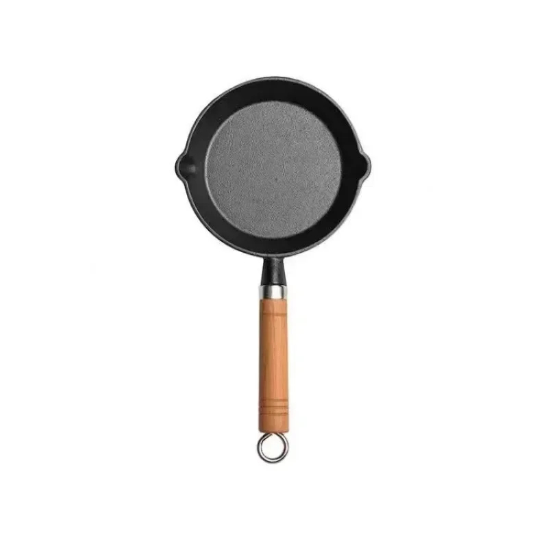 20cm 鋳鉄製フライパン 木製ハンドル付き – 無塗装プレ - Cast Iron Tetsubin のレビューと価格